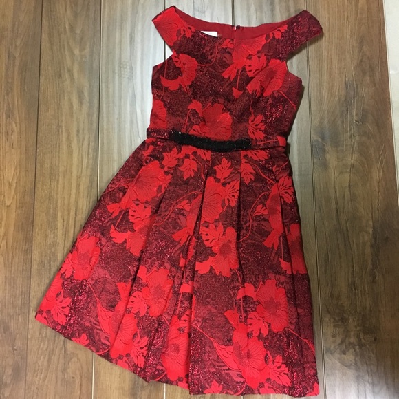 teri jon red dress